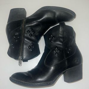 Born Capri Black Leather Bootie